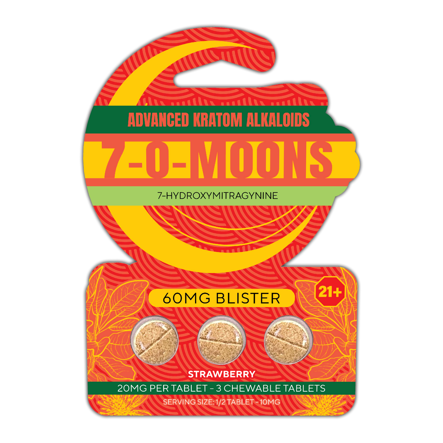 3 Chewable Kratom Tablets - 60mg