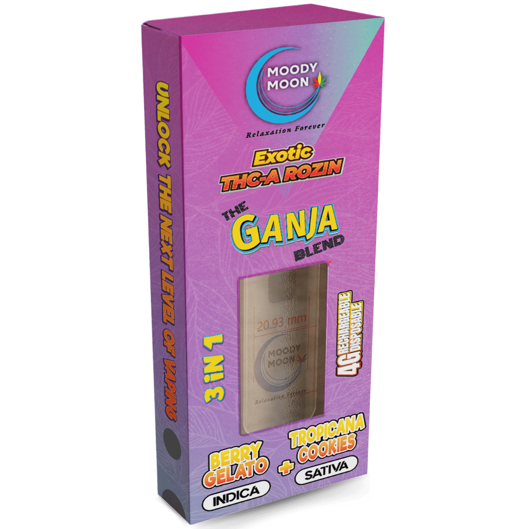 The Ganja Blend - Exotic THCA Rosin 3 in 1 Disposable Vape - 4000 mg