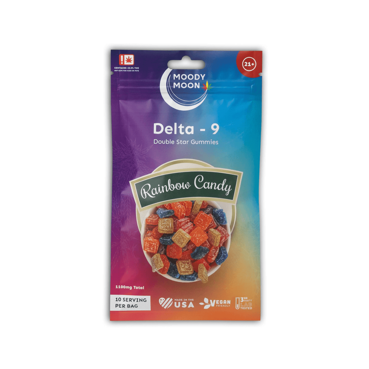 Delta 9 Double Star Gummies (1:10) - D9 + CBD