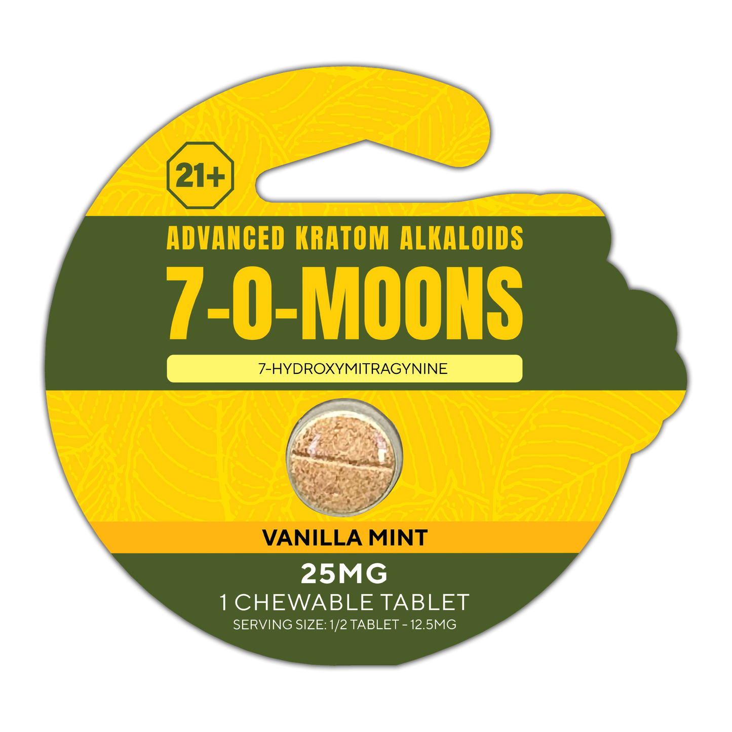 7omoons - 1 Chewable Kratom Tablet - 25mg