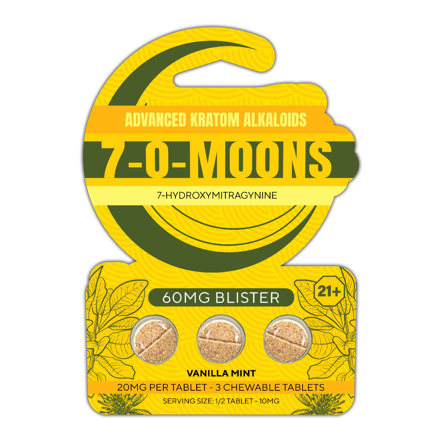 3 Chewable Kratom Tablets - 60mg