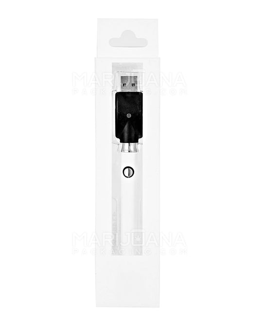 G2 | Adjustable Voltage 510 Thread Vape Battery with Compatible USB Charger | 400mAh - White - 1 Count