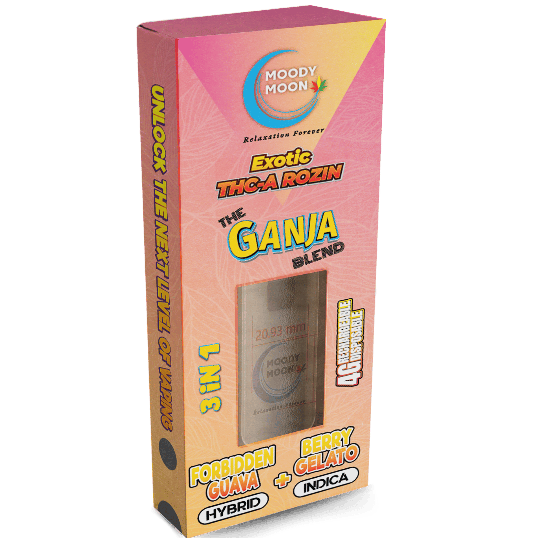 The Ganja Blend - Exotic THCA Rosin 3 in 1  Disposable Vape - 4000 mg