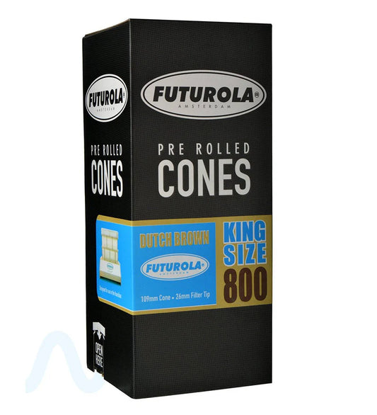 Pre-Rolled Cones | 109mm - Dutch Brown Paper - 800 Count