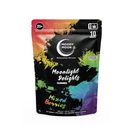 THC A Moon Delight Gummies Pack - D9 + THC A + THCP - 10 Gummies