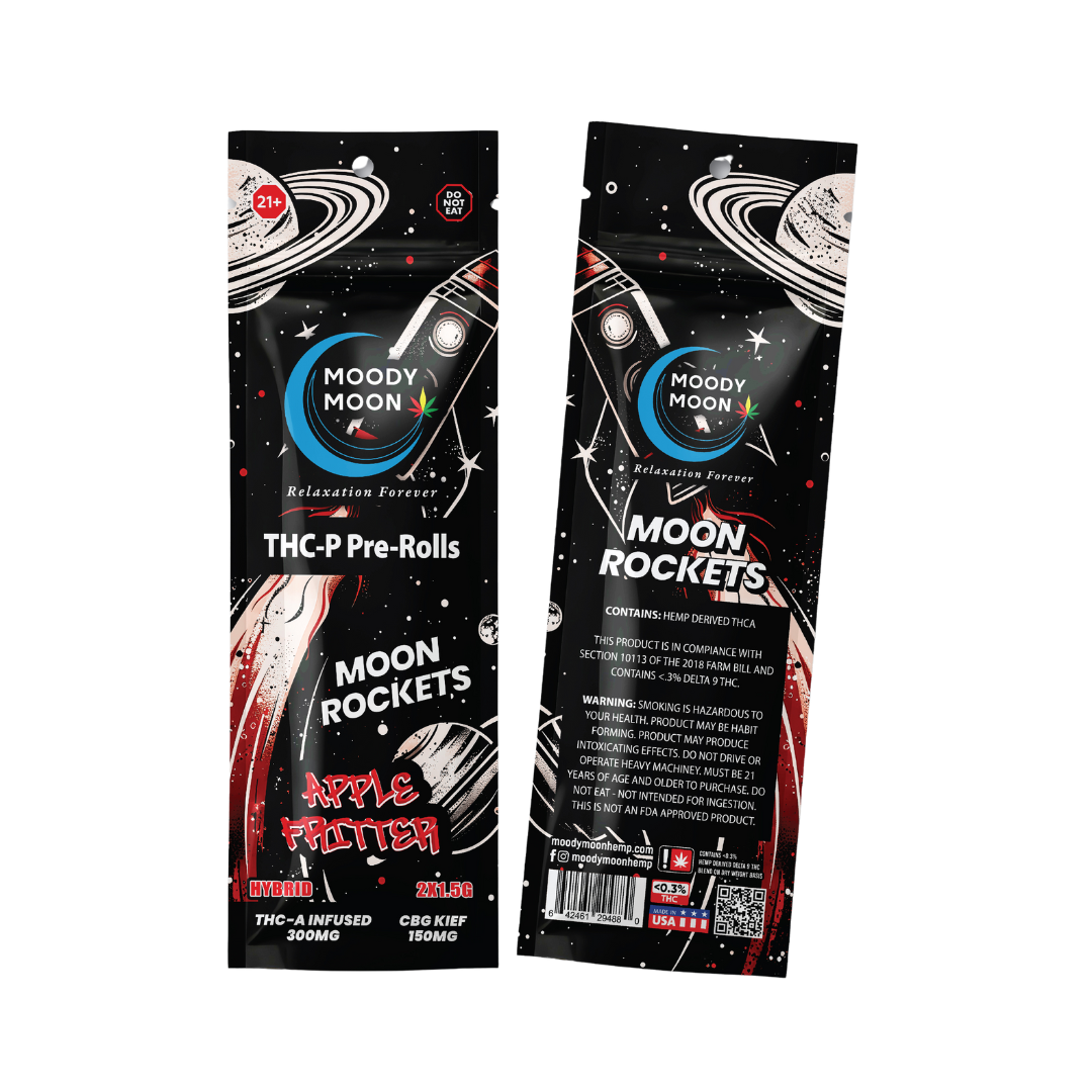 THCA MoonRockets with Kief - 1.5 Gram x 2 Count