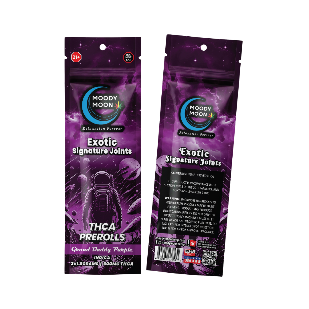THC A Exotic Signature Joints - 1.5 Gram x 2 Count