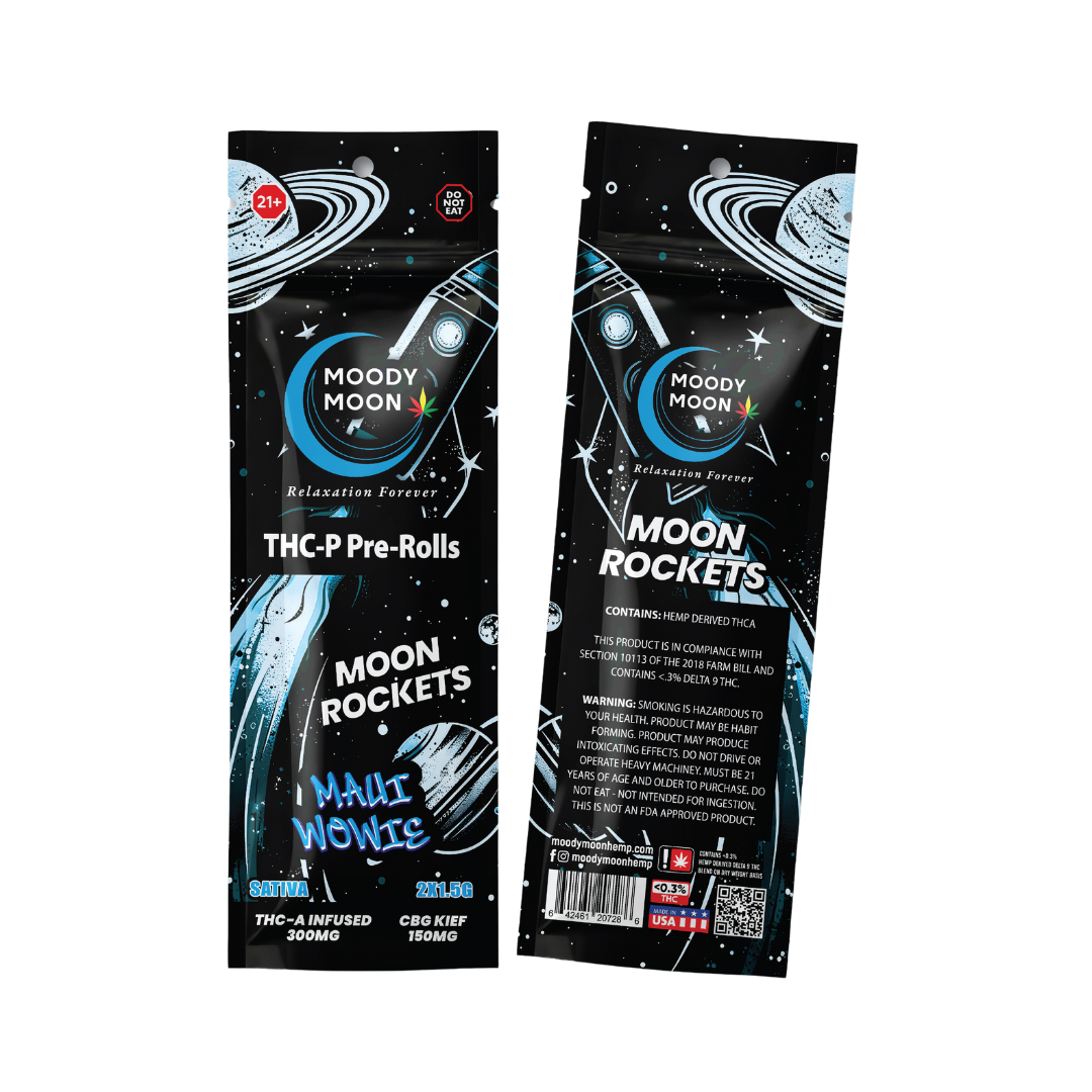 THCA MoonRockets with Kief - 1.5 Gram x 2 Count