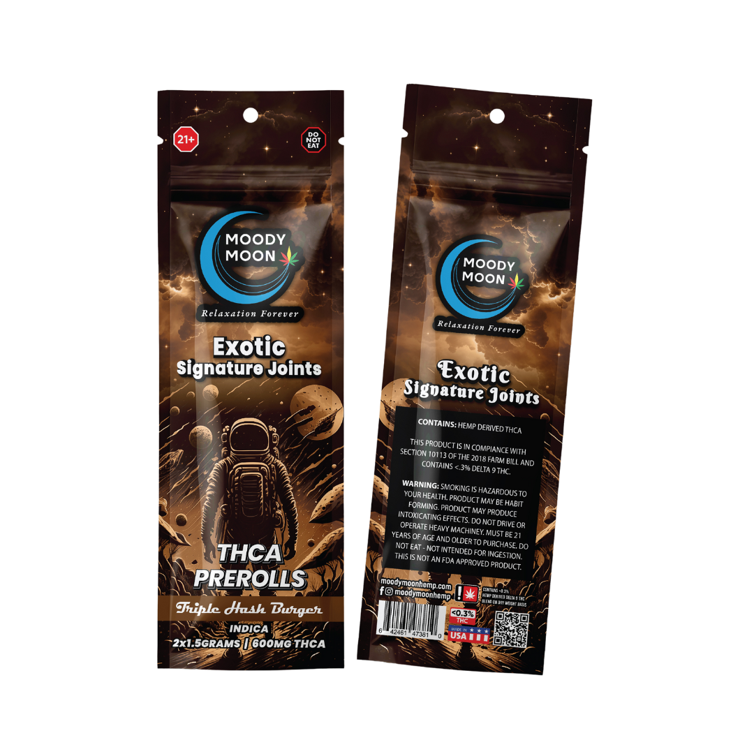 THC A Exotic Signature Joints - 1.5 Gram x 2 Count